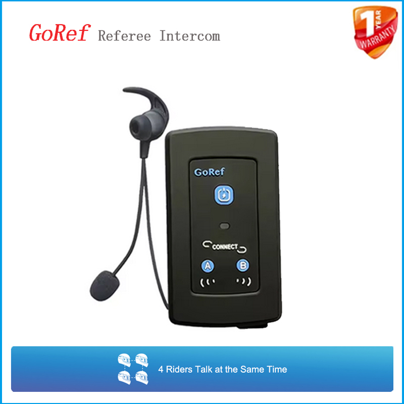 Bluetooth Headset Helmet 1000M - GoRef フットボールレフリーインターコムヘッドセット Bluetooth 5.1 4ウェイ 1500M