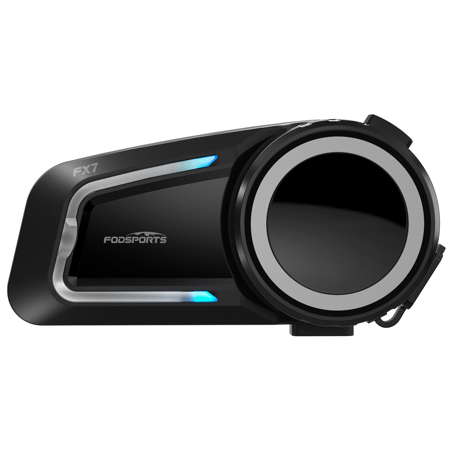 Motorcycle Intercom Mesh 2000M - Fodsports FX7 メッシュバイク用インターコム Bluetooth ヘルメットヘッドセット、10人同時通話、2000M、BT5.4、アプリ接続。