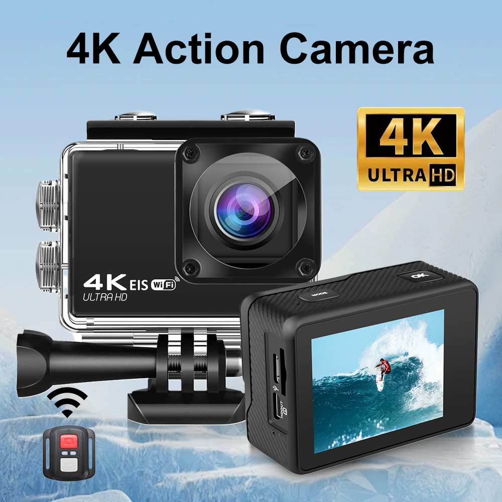 Helmet Camera 4K Wifi - 4K/60fps アクションカメラ 24MP Wi-Fi 2 