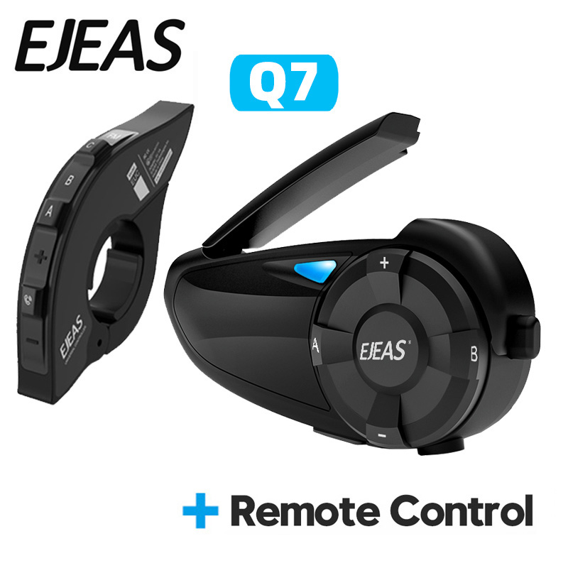 Motorcycle Intercom With Fm Radio - EJEAS Q7 オートバイヘルメットヘッドセットインターホン最大 7 ライダーワイヤレスインターホン Bluetooth