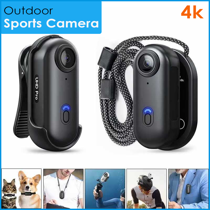 Helmet Communication System Camera - 4K アウトドアスポーツカメラ多機能 WIFI ヘルメットオートバイバイク防水自転車アクションミニボディカムビデオ録画