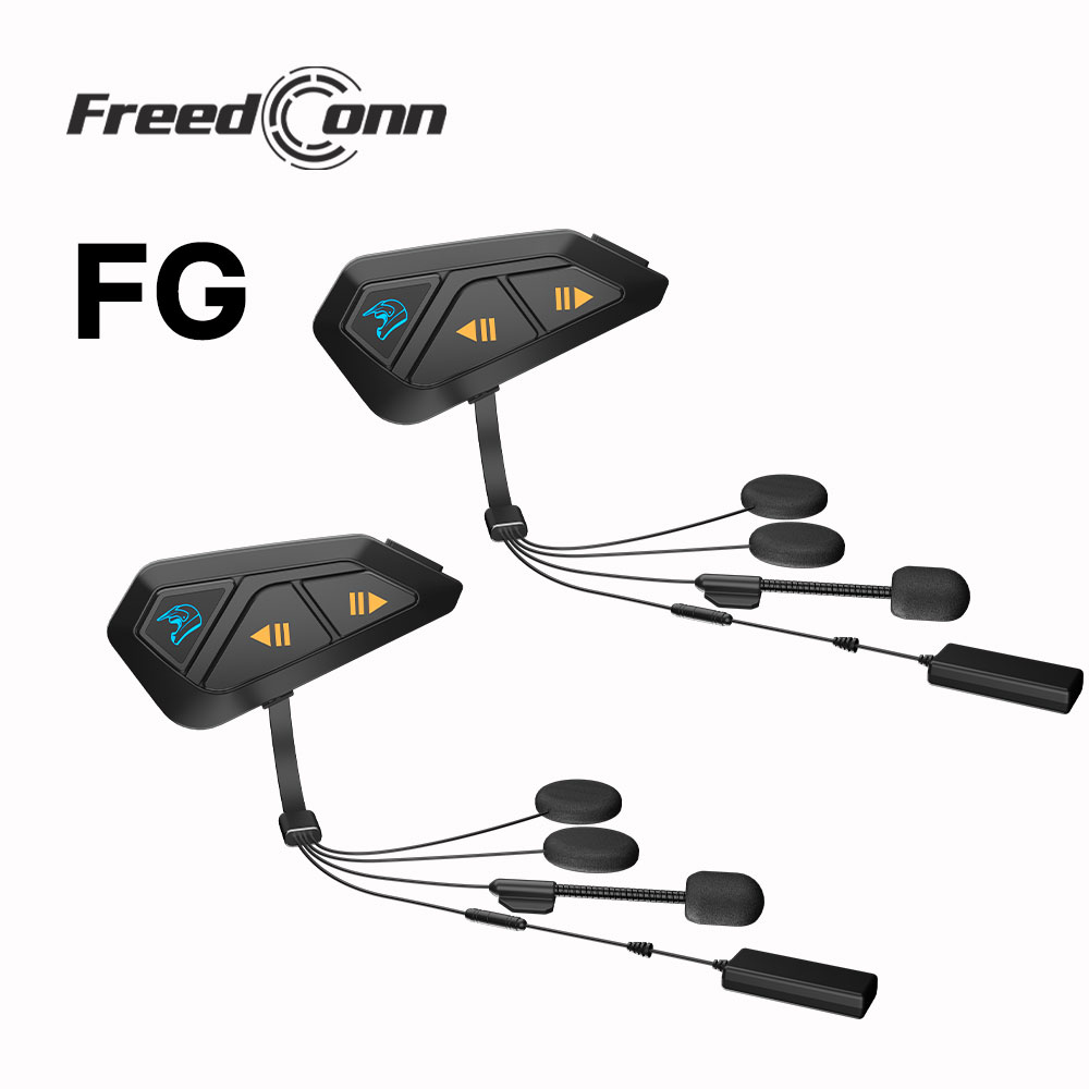 Motorcycle Helmet Intercom 6 Rider - Freedconn-オートバイのインターホンヘルメット,Bluetoothヘッドセット,音楽共有,FMラジオ,ハンズフリーコミュニケーター,最大12人のライダー