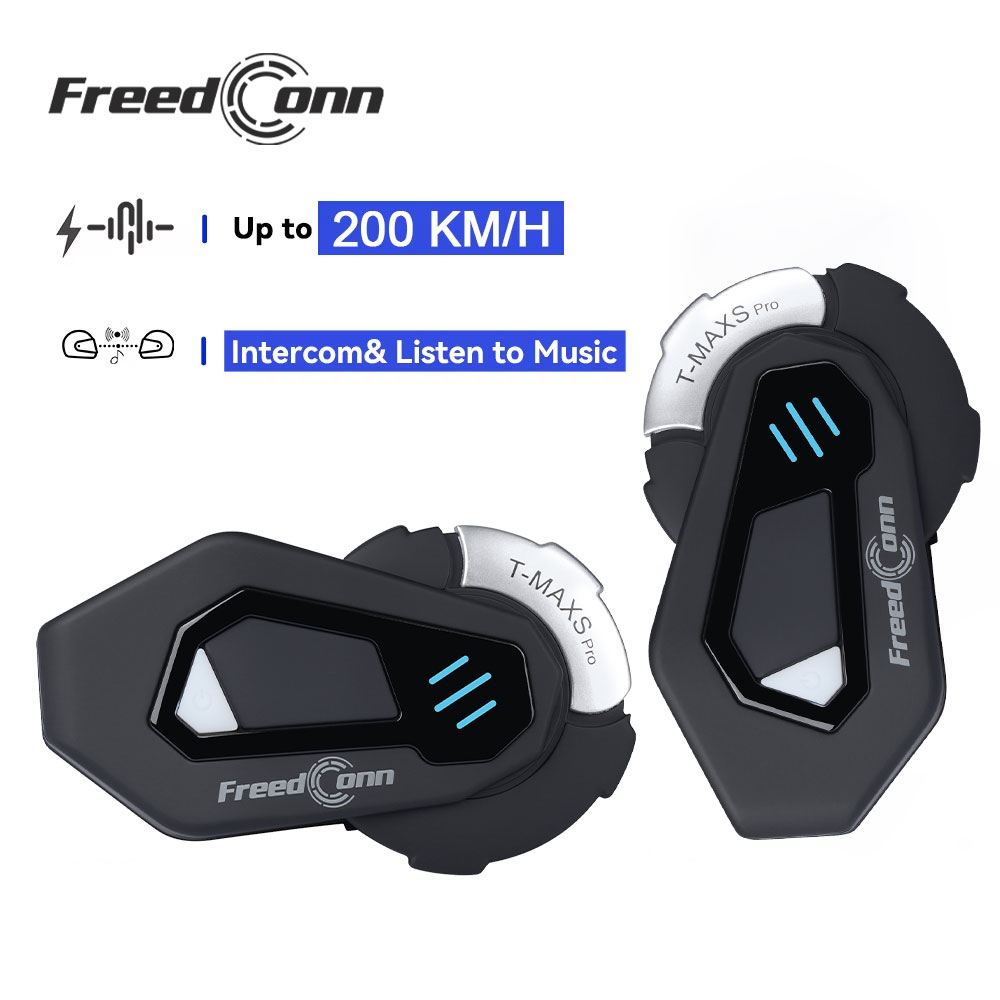 Motorcycle Intercom With Fm Radio - FreedConn T MAX S PRO バイク用インターコム