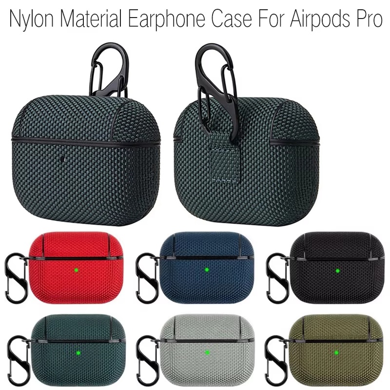 Helmet Bluetooth Headset Waterproof - 耐衝撃ナイロンイヤホンカバー AirPods Pro 2 1 ワイヤレスBluetoothヘッドセット保護ケース