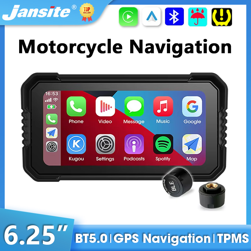 Motorcycle Gps Navigator Waterproof - Jansite 6.25インチ ポータブル デジタル バイク用 ダッシュボード