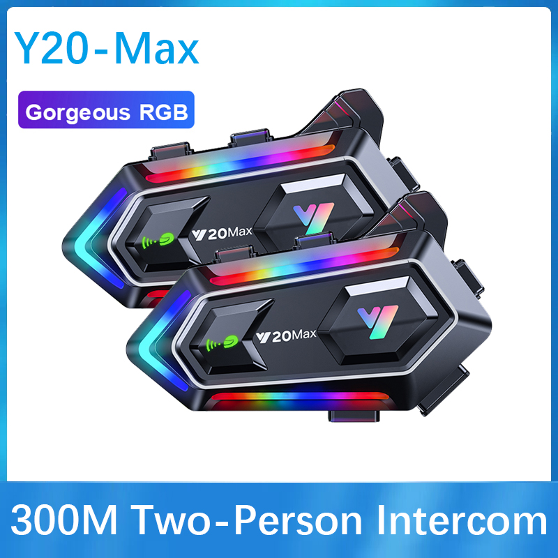 Helmet Bluetooth Headset Waterproof - Y20 MAX オートバイヘルメット Bluetooth ヘッドセット インターコム