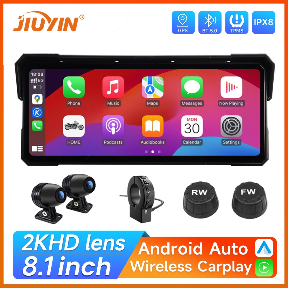 Motorcycle Gps Navigator Waterproof - 7/8.1インチ バイク用マルチメディアプレーヤー 2K HD GPSナビゲーション ビデオレコーダー