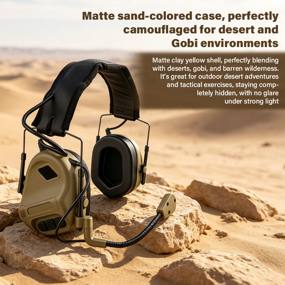 Helmet Headset Noise Cancellation - 戦術的なヘッドセット通信ノイズリダクションイヤーマフヘルメットマウントデュアル DPS PTT エアソフト狩猟用