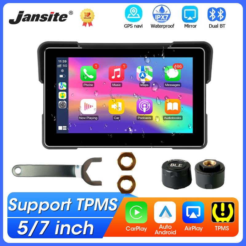 Motorcycle Gps Navigator Waterproof - 5/7 インチポータブルオートバイ GPS ナビゲーションワイヤレス CarPlay Android