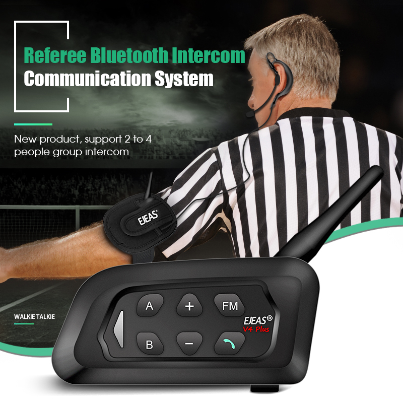 EJEAS V4C PLUS + V6C PROx2 サッカ - Bluetooth Headset Helmet 1000M のレビューと価格