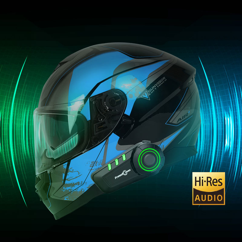 Freedconn-オートバイのヘルメット,ワイヤレス,ノイ - Helmet Headset Noise Cancellation のレビューと価格