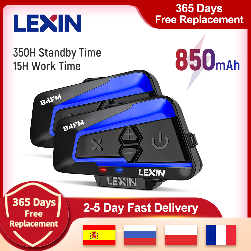 Lexinバイク用Bluetoothヘルメットヘッドセットイ - Motorcycle Intercom With Fm Radio のレビューと価格