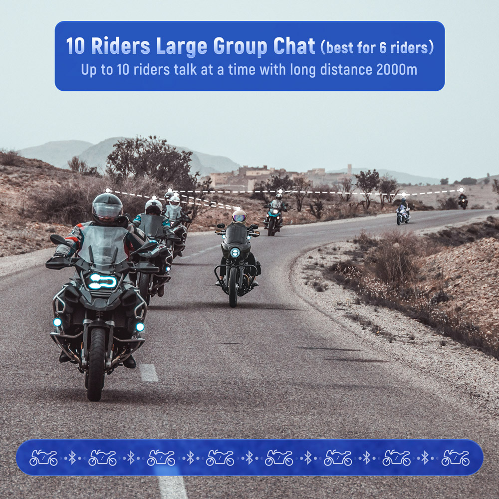 Lexinバイク用Bluetoothヘルメットヘッドセットイ - Motorcycle Intercom With Fm Radio のレビューと価格