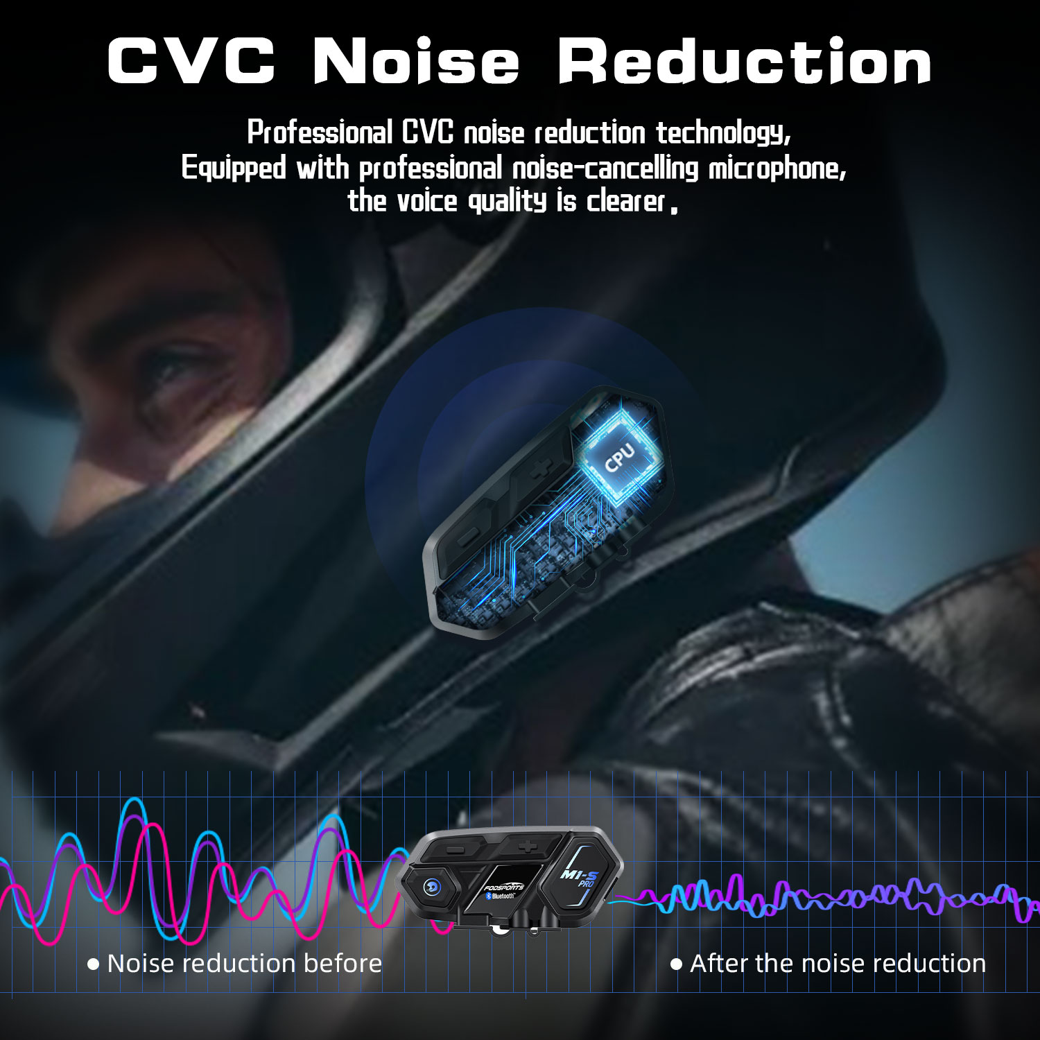 Fodsports M1S Pro 8人乗り 2000m バ - Motorcycle Intercom Mesh 2000M のレビューと価格