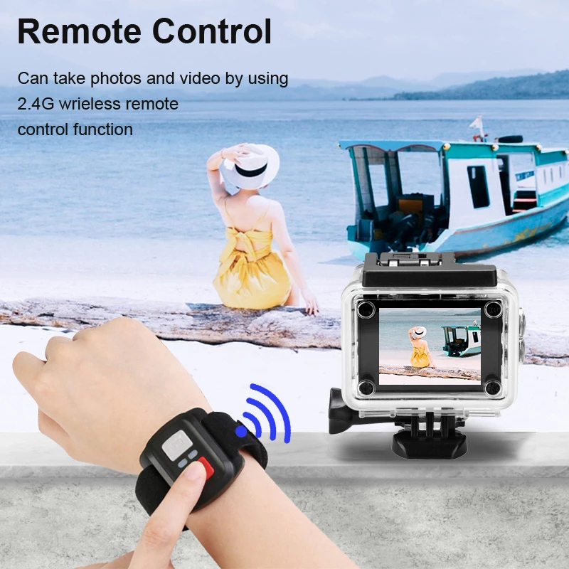 4K アクションカメラ 1080P/30FPS WiFi 2 - Helmet Communication System Camera のレビューと価格