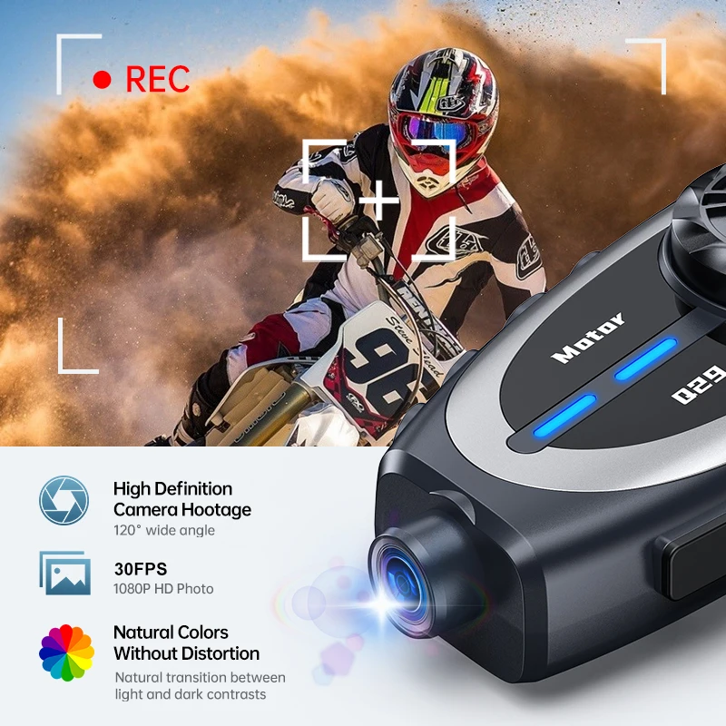 Q29 オートバイヘルメットインターホン Bluetooth - Helmet Communication System Camera のレビューと価格