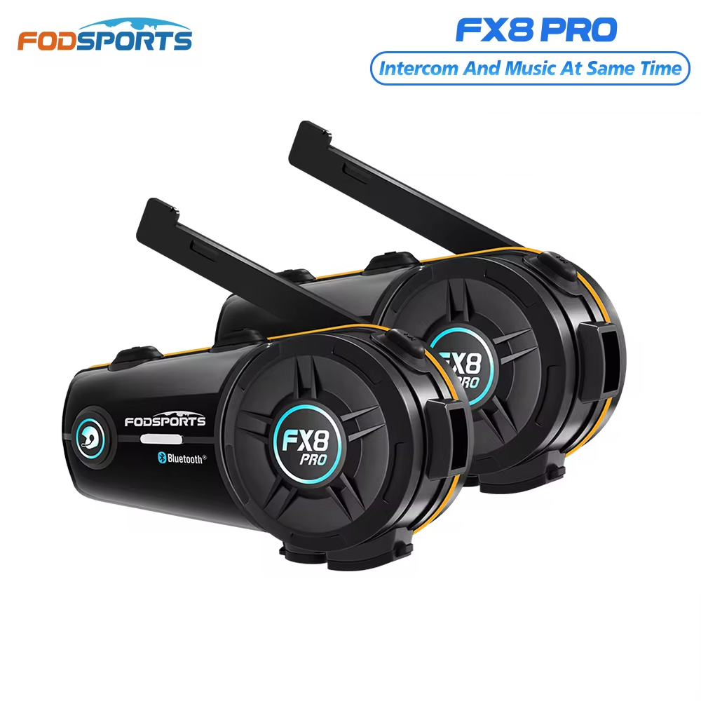 2個セット Fodsports FX8 Pro バイク用イン - Bluetooth Headset Helmet 1000M のレビューと価格