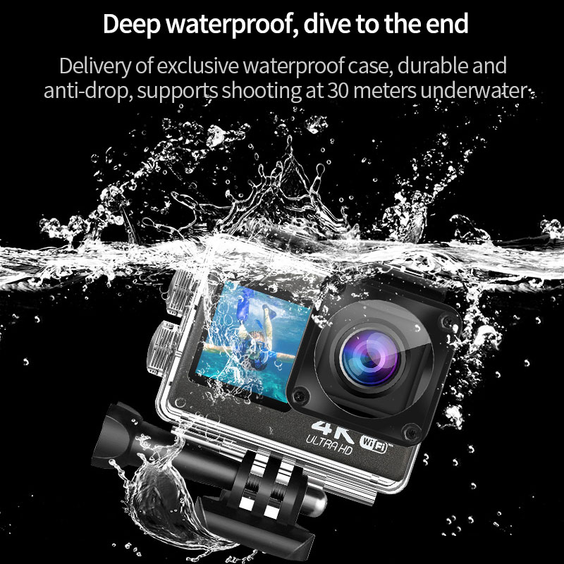 ウルトラ HD 4K アクションカメラ WiFi 170D  - Helmet Camera 4K Wifi のレビューと価格