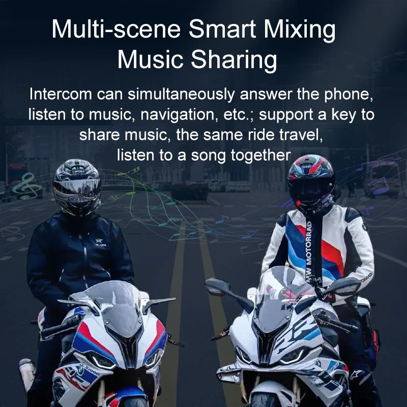 Y20 Pro 1/2x バイク用インターコムヘッドセット  - Motorcycle Intercom With Fm Radio のレビューと価格