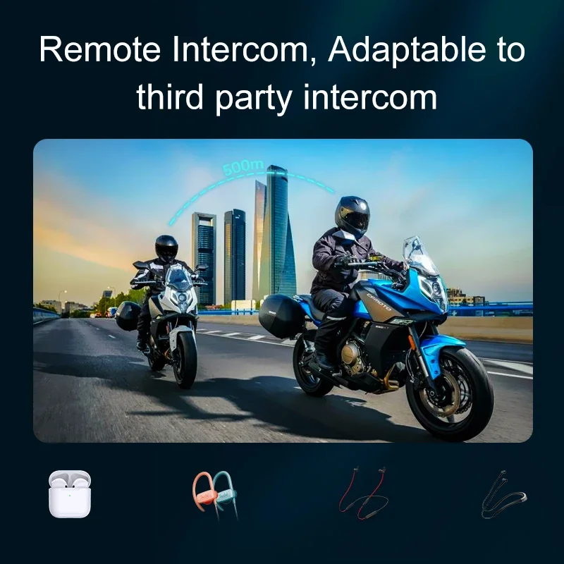 Y20 Pro 1/2x バイク用インターコムヘッドセット  - Motorcycle Intercom With Fm Radio のレビューと価格