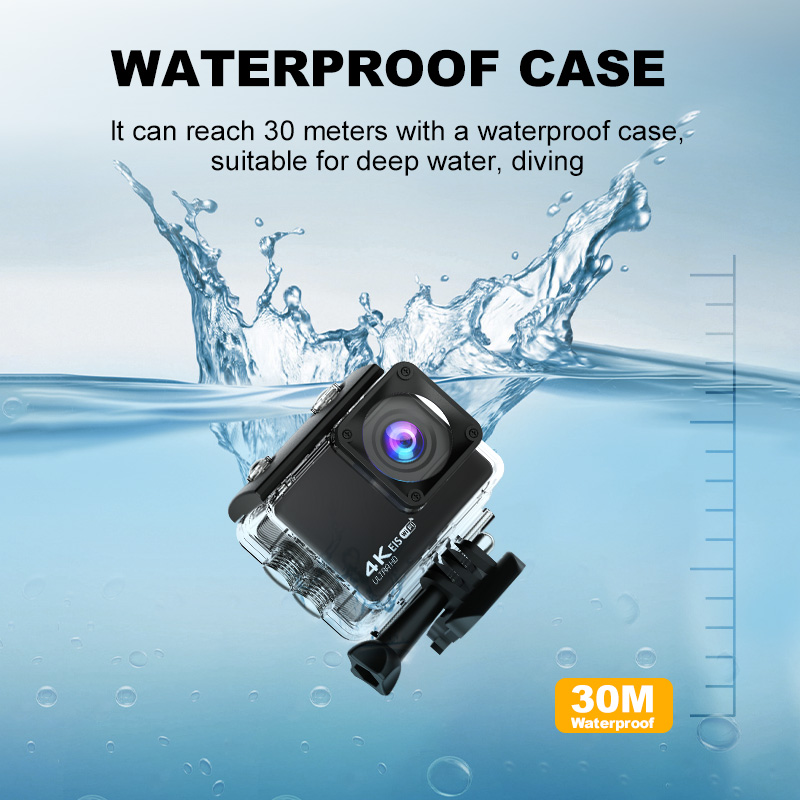 4K/60fps アクションカメラ 24MP Wi-Fi 2 - Helmet Camera 4K Wifi のレビューと価格