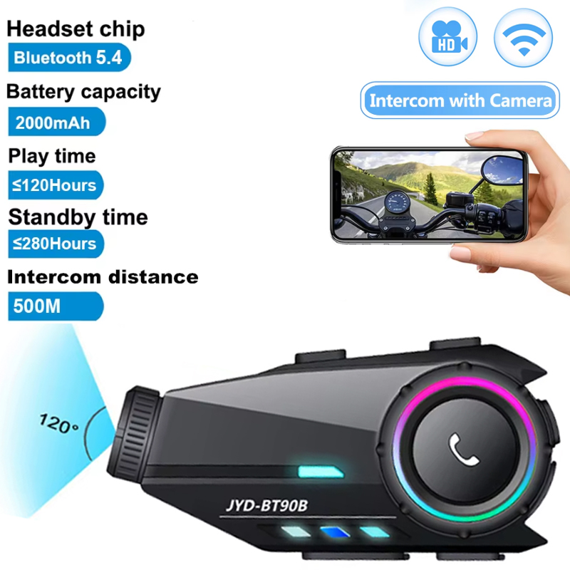 1/2X オートバイヘルメットヘッドセットインターホンイヤホ - Bluetooth Headset Helmet 1000M のレビューと価格