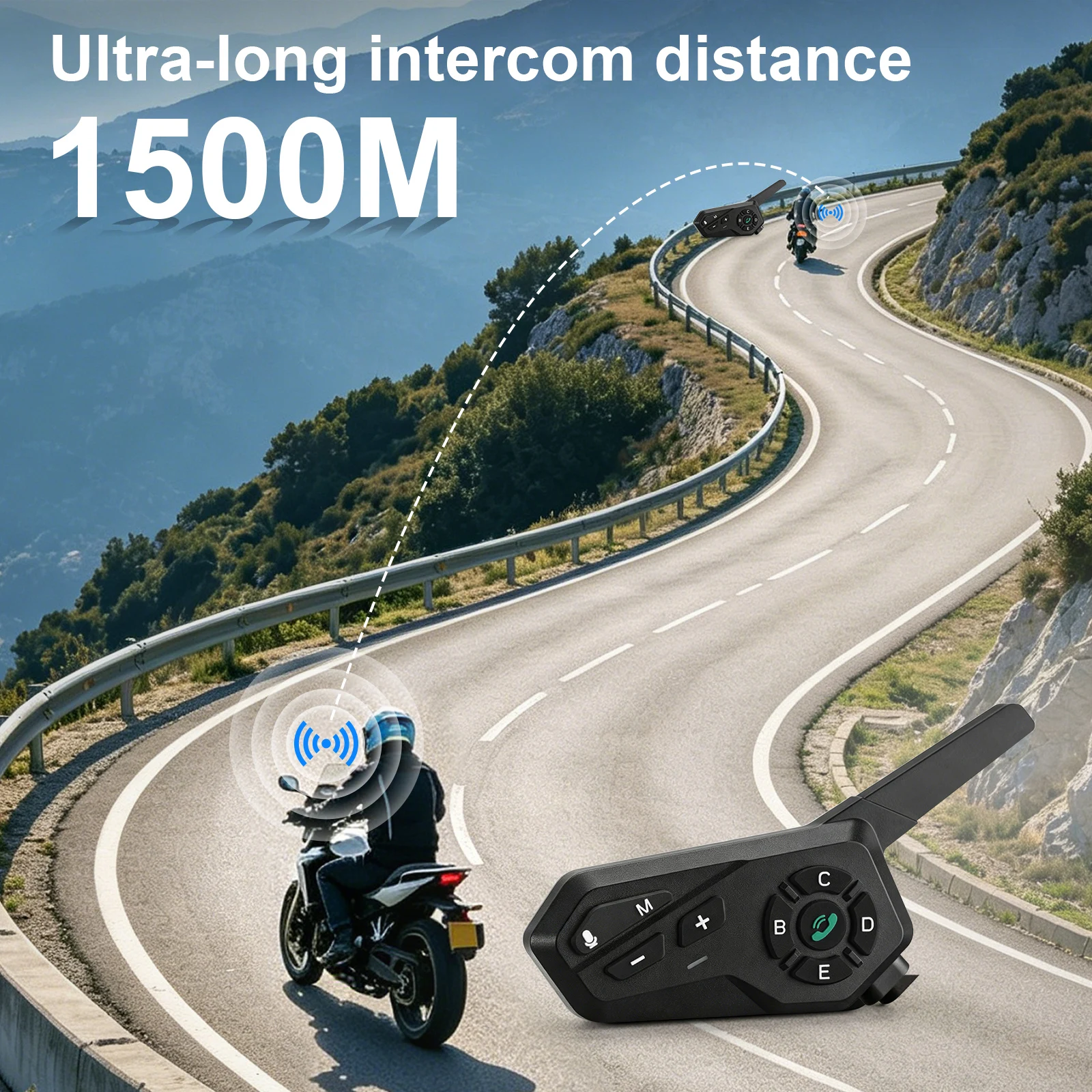 新型X6バイク用ヘルメットBluetoothヘッドセット。6 - Motorcycle Helmet Intercom 6 Rider のレビューと価格
