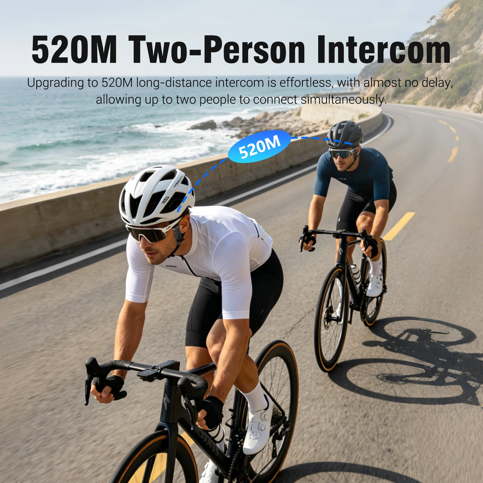 1/2 個 C10 ワイヤレス Bluetooth ヘルメッ - Bluetooth Headset Helmet 1000M のレビューと価格