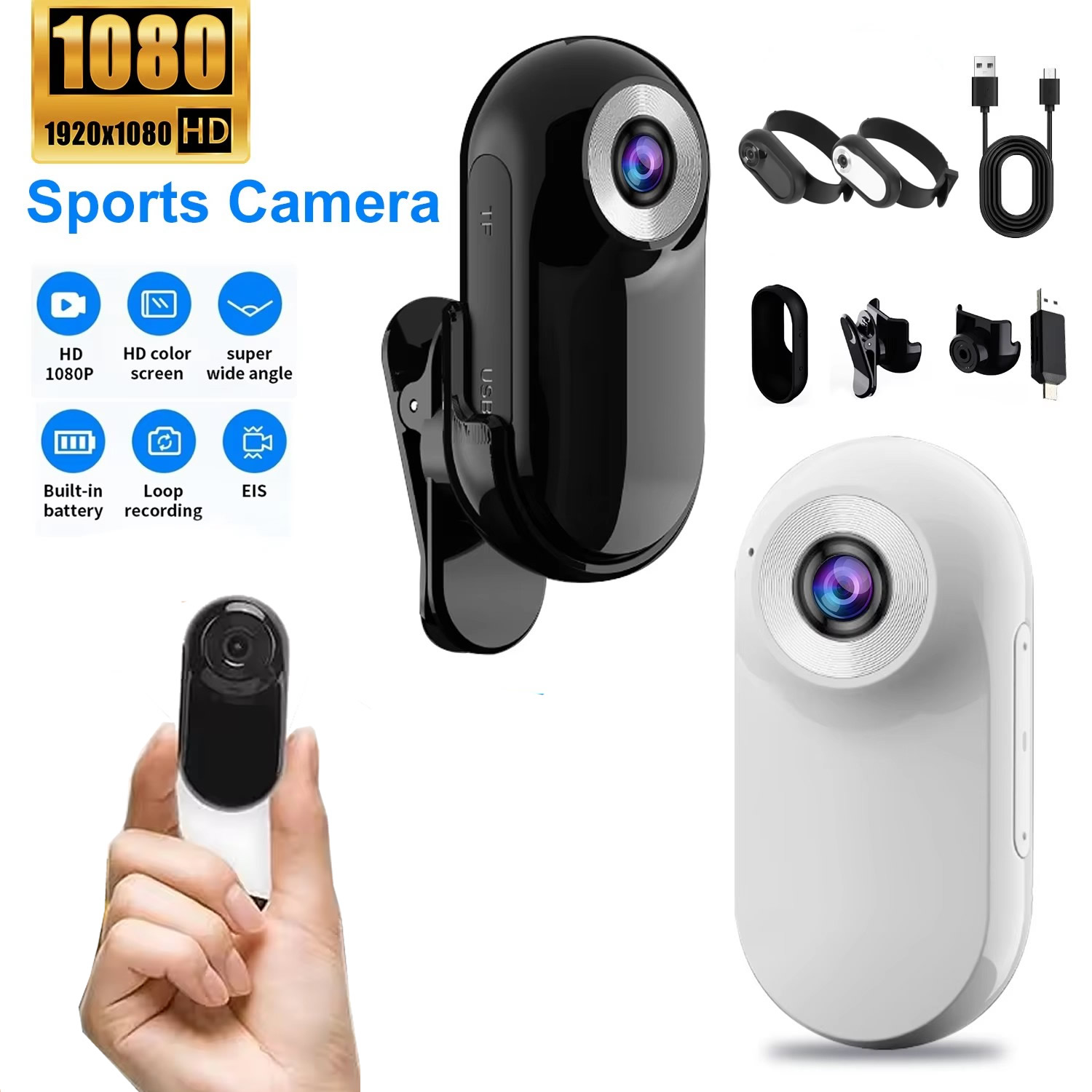 スポーツカメラ 1080P ヘルメット装着型 バイク撮影 デ - Helmet Communication System Camera のレビューと価格