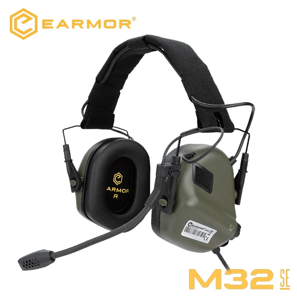新しいEARMORタクティカルヘッドセットM32 SEアクテ - Helmet Headset Noise Cancellation のレビューと価格