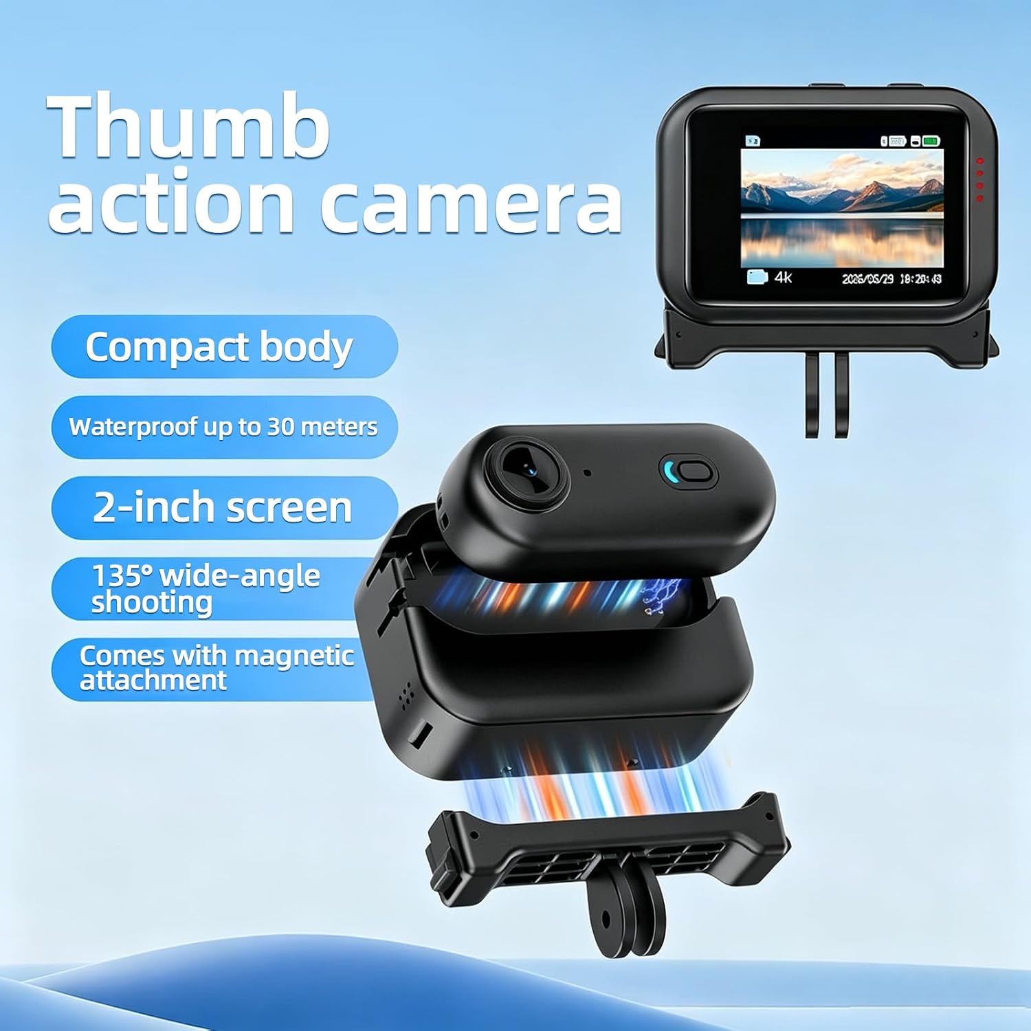 スポーツカメラ 1080P Wifi ミニカメラ ヘルメット - Helmet Camera 4K Wifi のレビューと価格