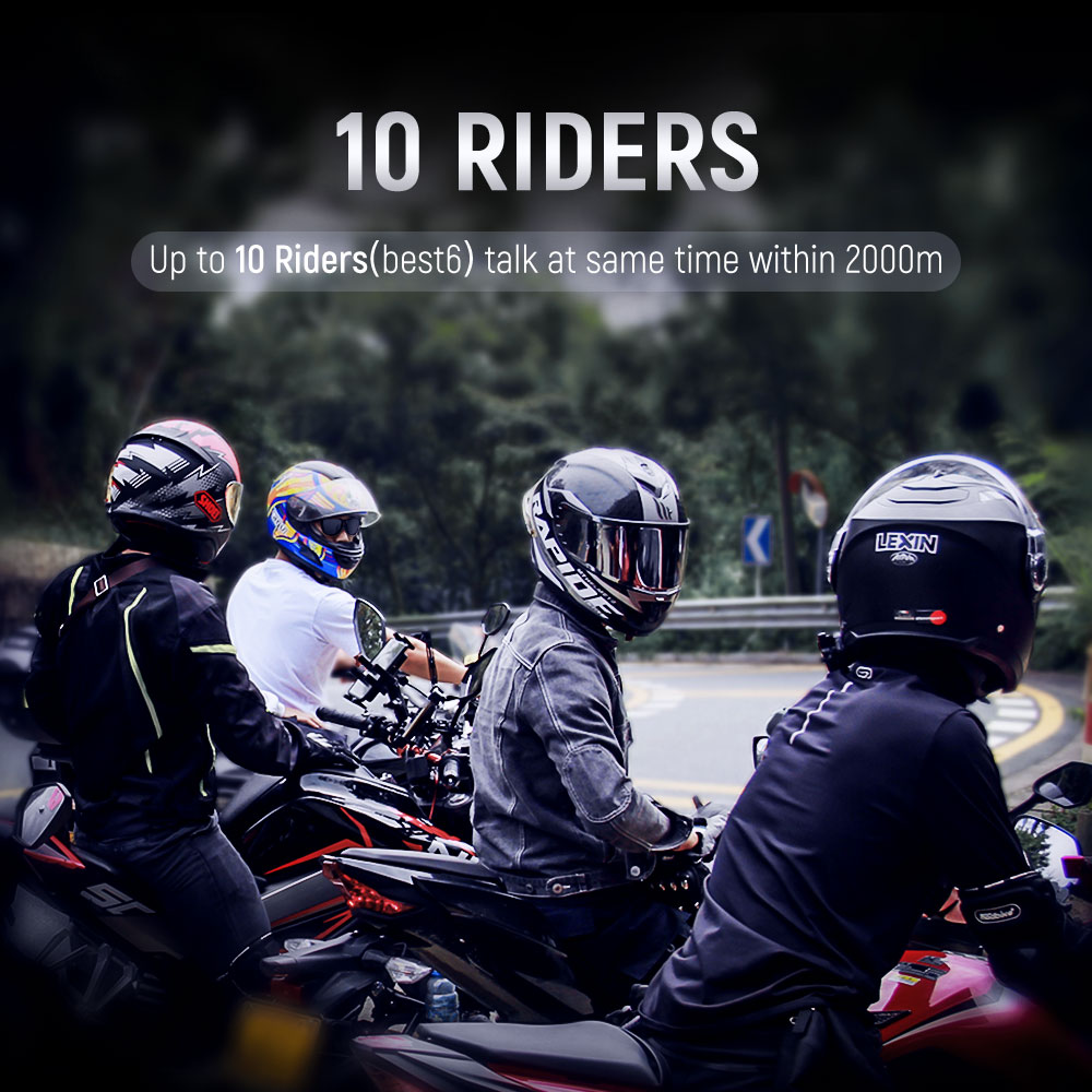 オートバイのヘルメット用のBluetoothヘッドセットLe - Motorcycle Intercom With Fm Radio のレビューと価格