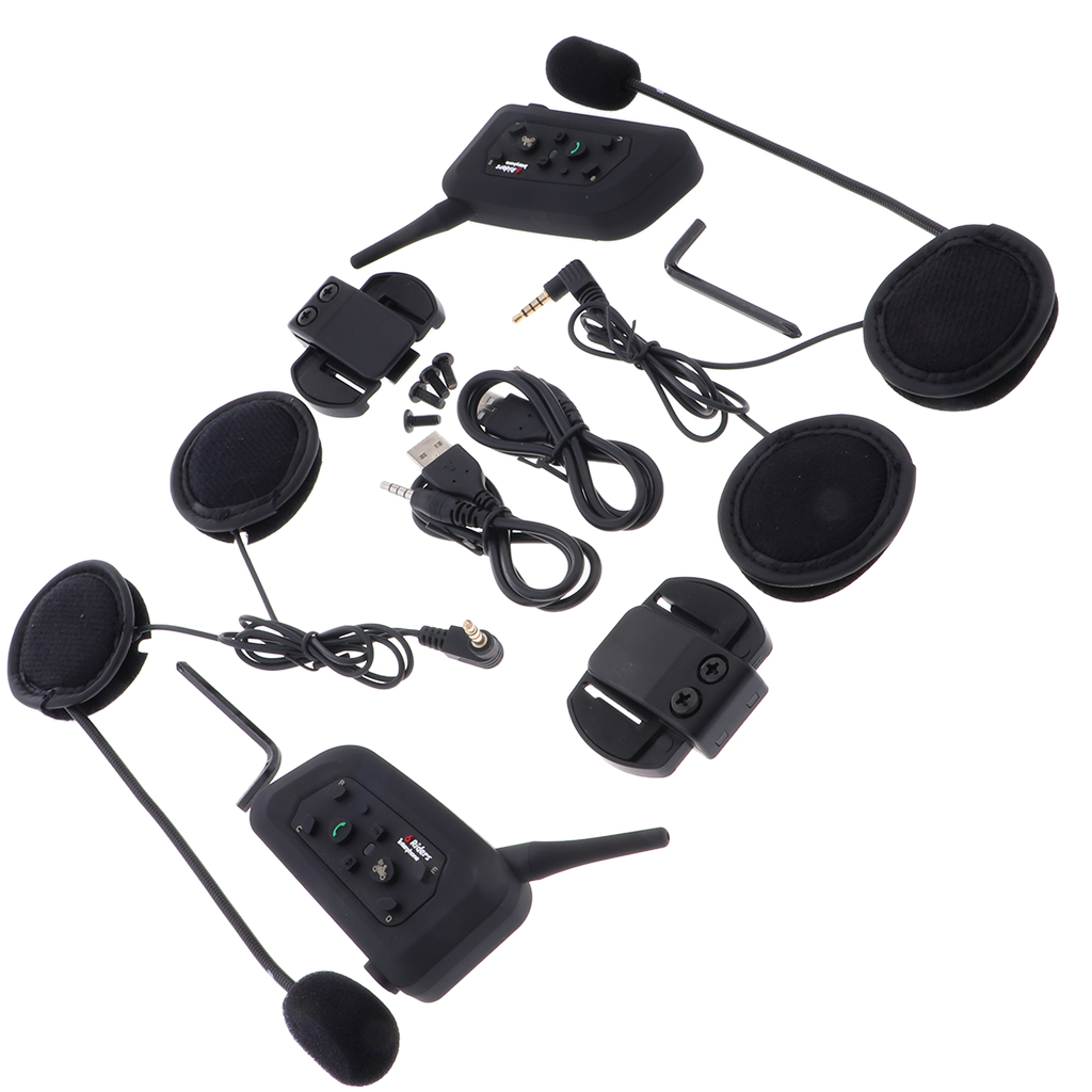 バイク用Bluetoothヘッドセット ヘルメットインターコ - Motorcycle Helmet Intercom 6 Rider のレビューと価格