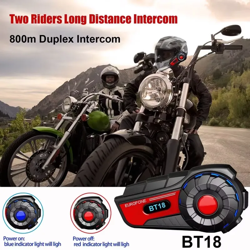 BT18 オートバイヘルメットインターコム IP67 防水ワ - Helmet Bluetooth Headset Waterproof のレビューと価格