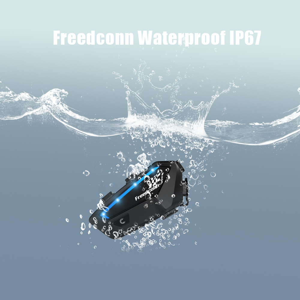Freedconn-Bluetoothモーターサイクルヘッド - Motorcycle Intercom With Fm Radio のレビューと価格