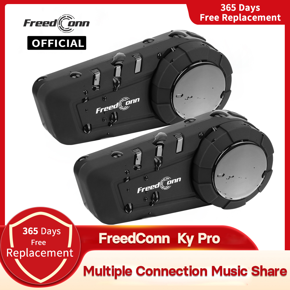 バイク用インターコム Freedconn KY Pro ヘル - Motorcycle Helmet Intercom 6 Rider のレビューと価格