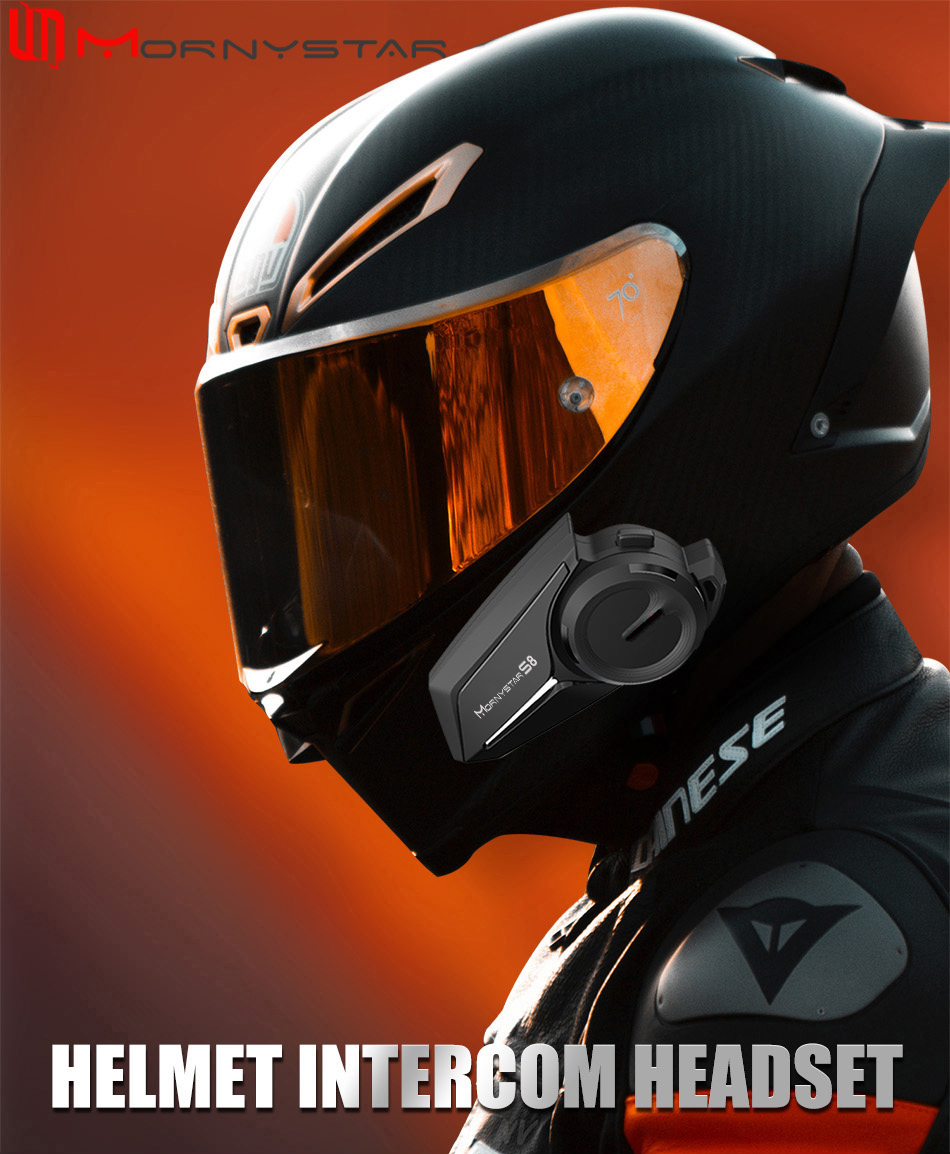 Mornystar S8 インターホン Bluetooth  - Motorcycle Intercom Mesh 2000M のレビューと価格