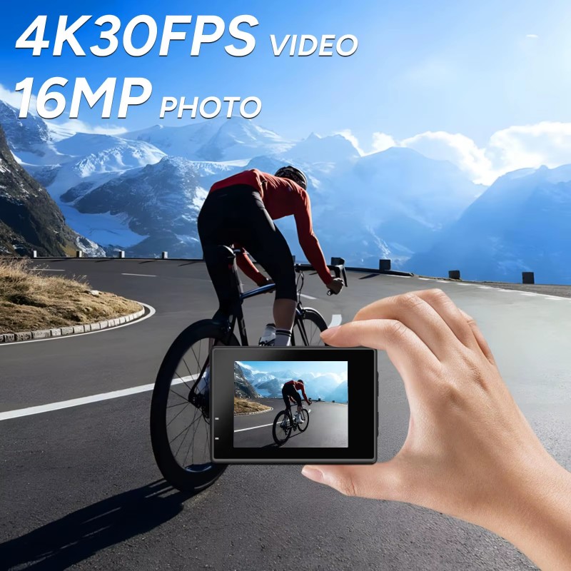 デュアルスクリーン-SJ4000 SJCAM ヘルメットカメ - Helmet Camera 4K Wifi のレビューと価格
