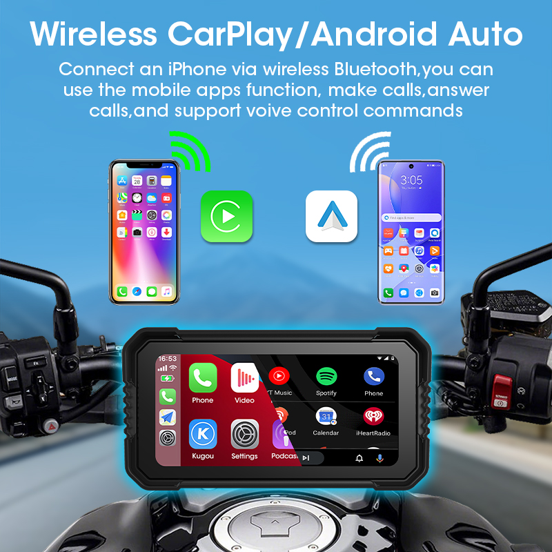 Jansite 6.25インチ バイク用 CarPlay ス - Motorcycle Gps Navigator Waterproof のレビューと価格