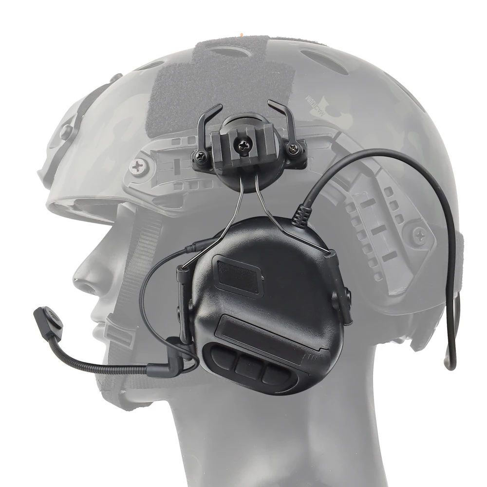 戦術的なヘッドセット非ピッキングノイズキャンセリングヘッドセ - Helmet Headset Noise Cancellation のレビューと価格