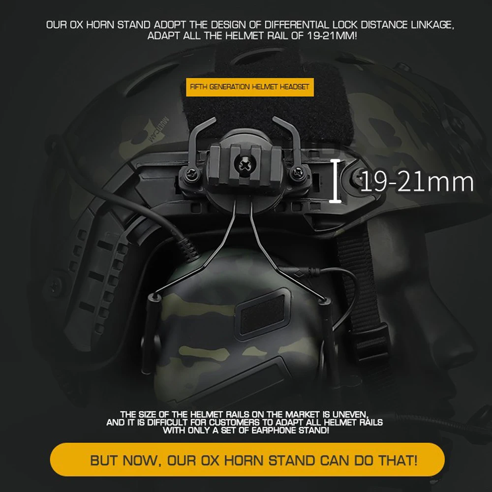 戦術的なヘッドセット非ピッキングノイズキャンセリングヘッドセ - Helmet Headset Noise Cancellation のレビューと価格