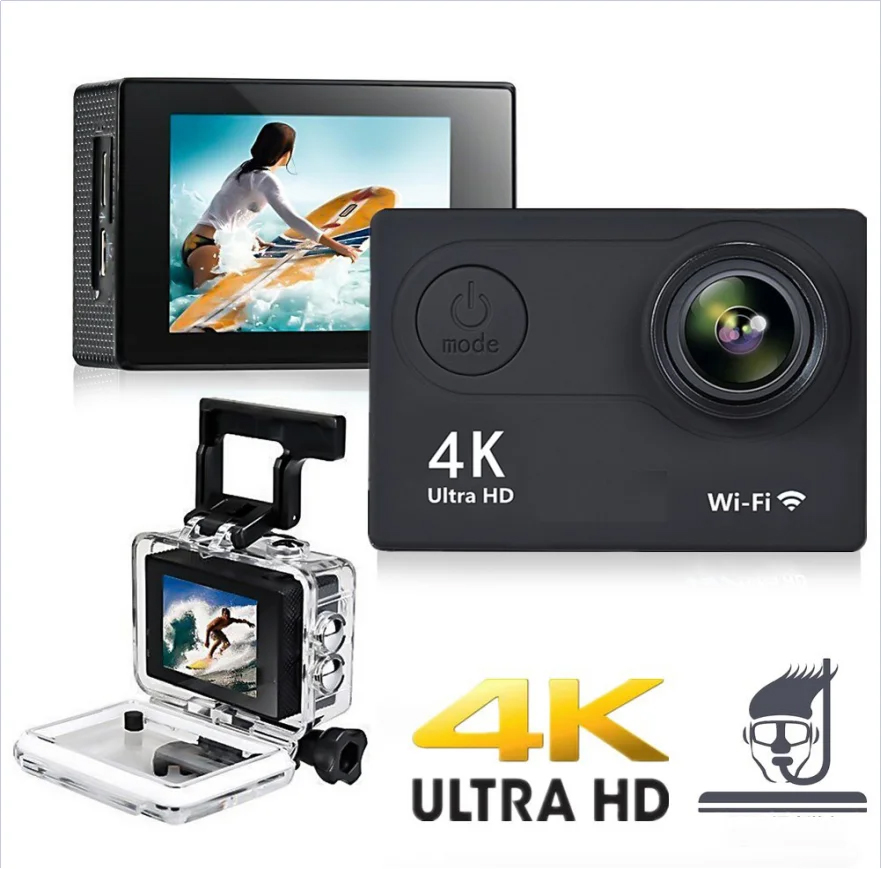 Ultra HDアクションカメラ,2.0インチ,4K, 30 - Helmet Camera 4K Wifi のレビューと価格