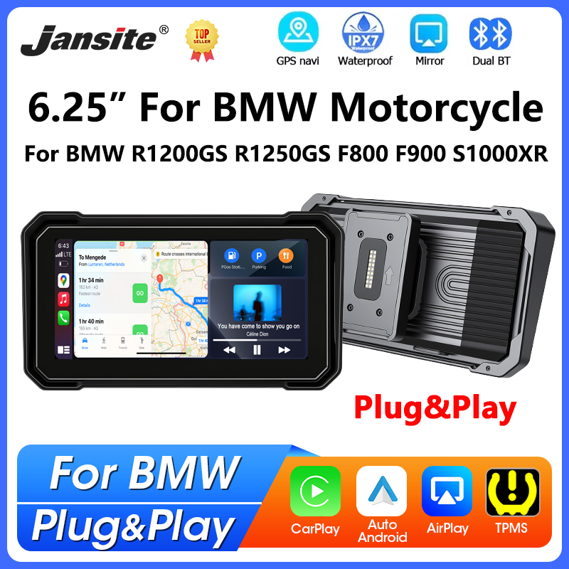 Jansite ポータブル 6.25インチ BMW バイク用 - Motorcycle Gps Navigator Waterproof のレビューと価格