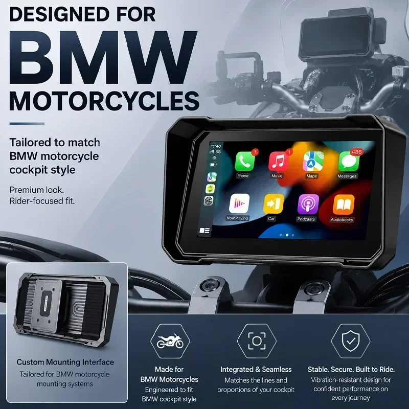 Jansite ポータブル 6.25インチ BMW バイク用 - Motorcycle Gps Navigator Waterproof のレビューと価格