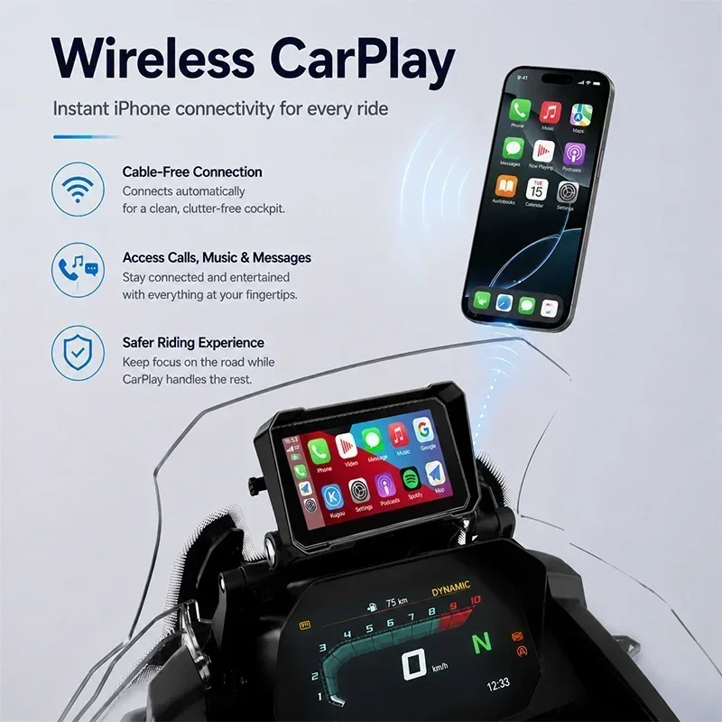 Jansite ポータブル 6.25インチ BMW バイク用 - Motorcycle Gps Navigator Waterproof のレビューと価格