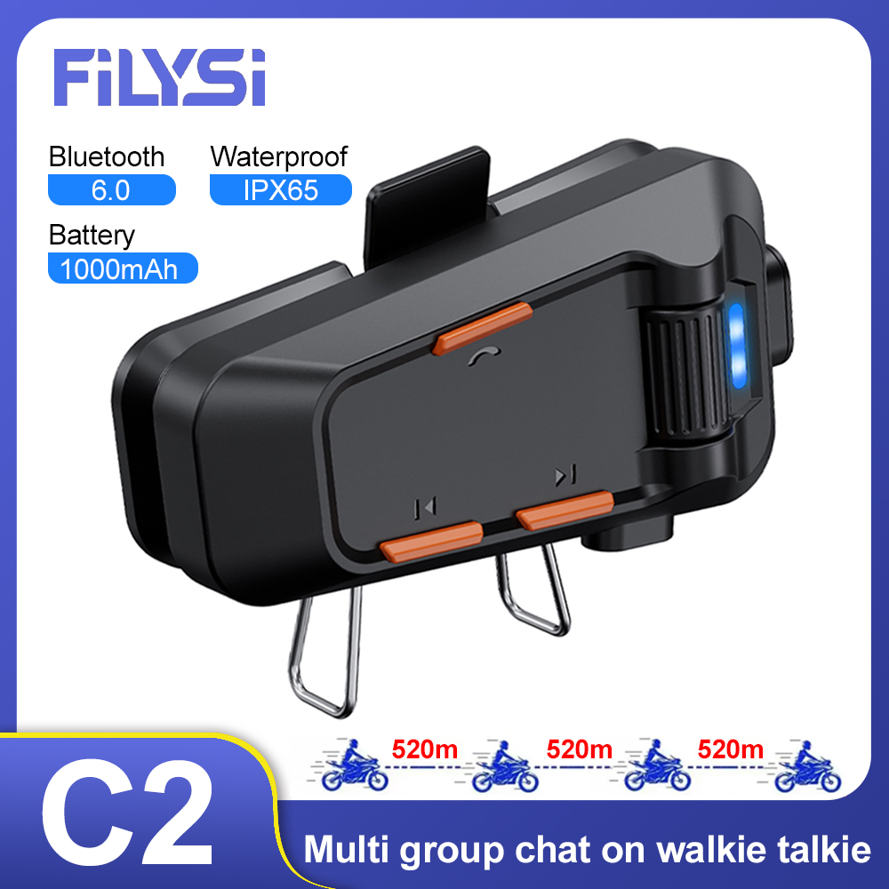 C2 バイク用インターコム ブルートゥース ヘルメット ヘッ - Motorcycle Helmet Intercom 6 Rider のレビューと価格