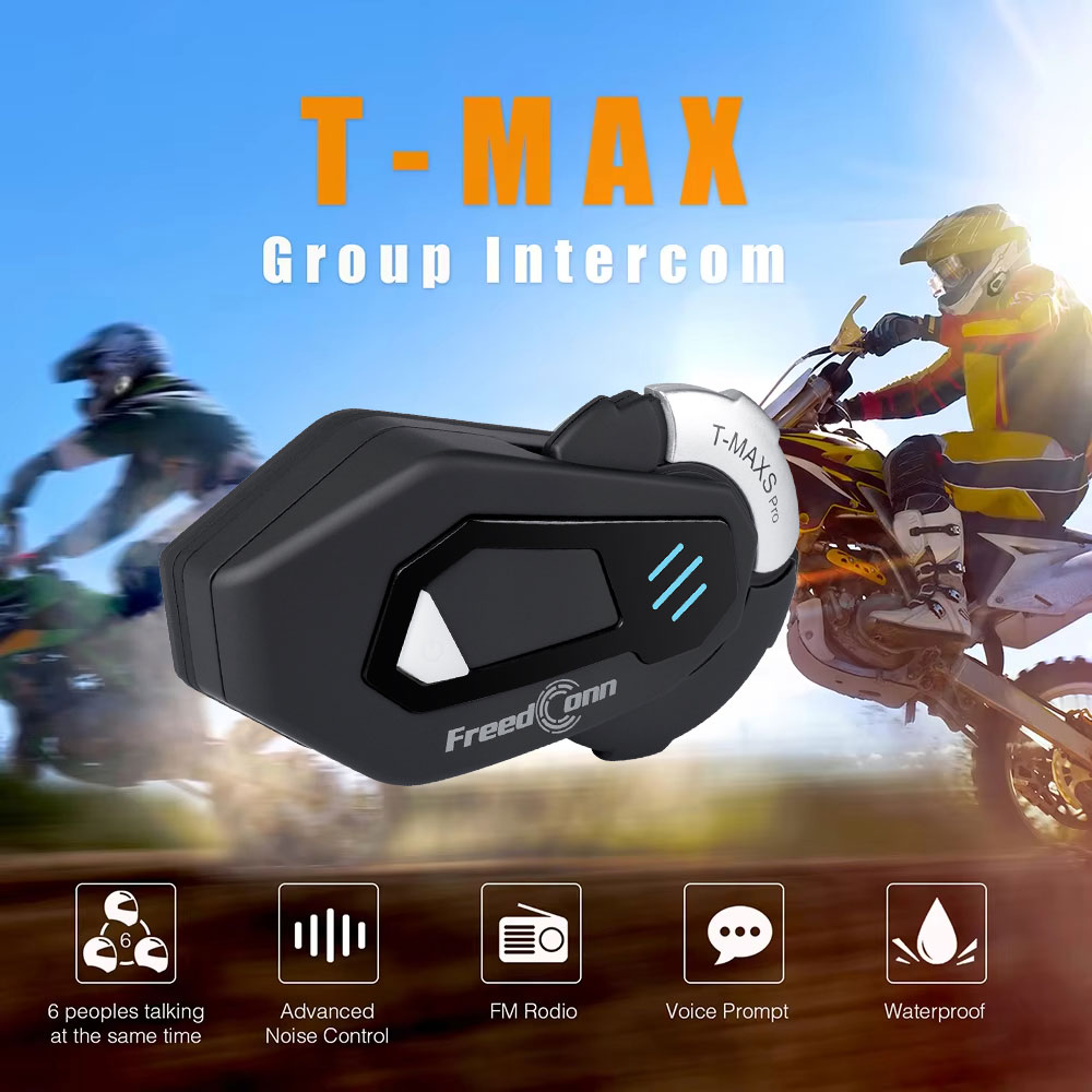 FreedConn T MAX S PRO バイク用インター - Motorcycle Intercom With Fm Radio のレビューと価格