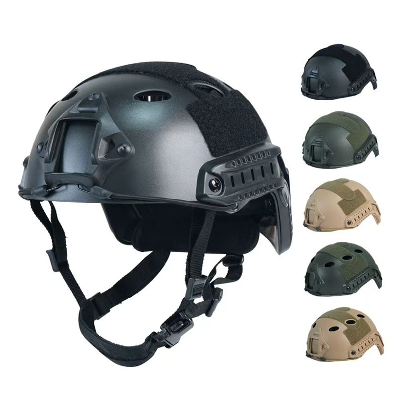 ABS新改良厚型FASTヘルメット エアソフトタクティカルヘ - Helmet Headset Noise Cancellation のレビューと価格