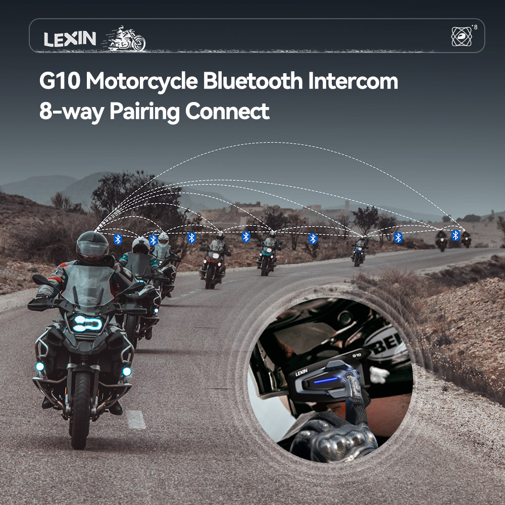 NEW-LEXIN G10 バイク用ヘルメットインターコム、 - Motorcycle Intercom With Fm Radio のレビューと価格