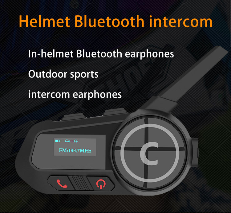 6人同時通話対応のバイク用インターコムヘッドセット。防水仕様 - Motorcycle Helmet Intercom 6 Rider のレビューと価格
